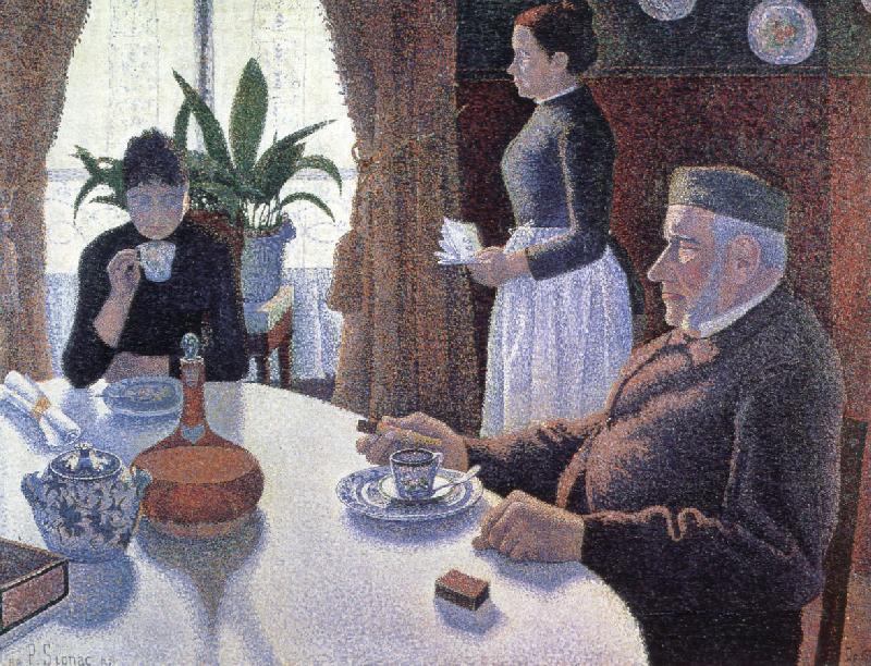 Paul Signac the dining room opus 152